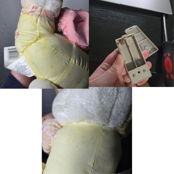 Vintage 1998 Kinderkids Touch-n-Talk Peak-a-Boo Bunny Rabbit Stuffed Animal - Picture 4 of 11